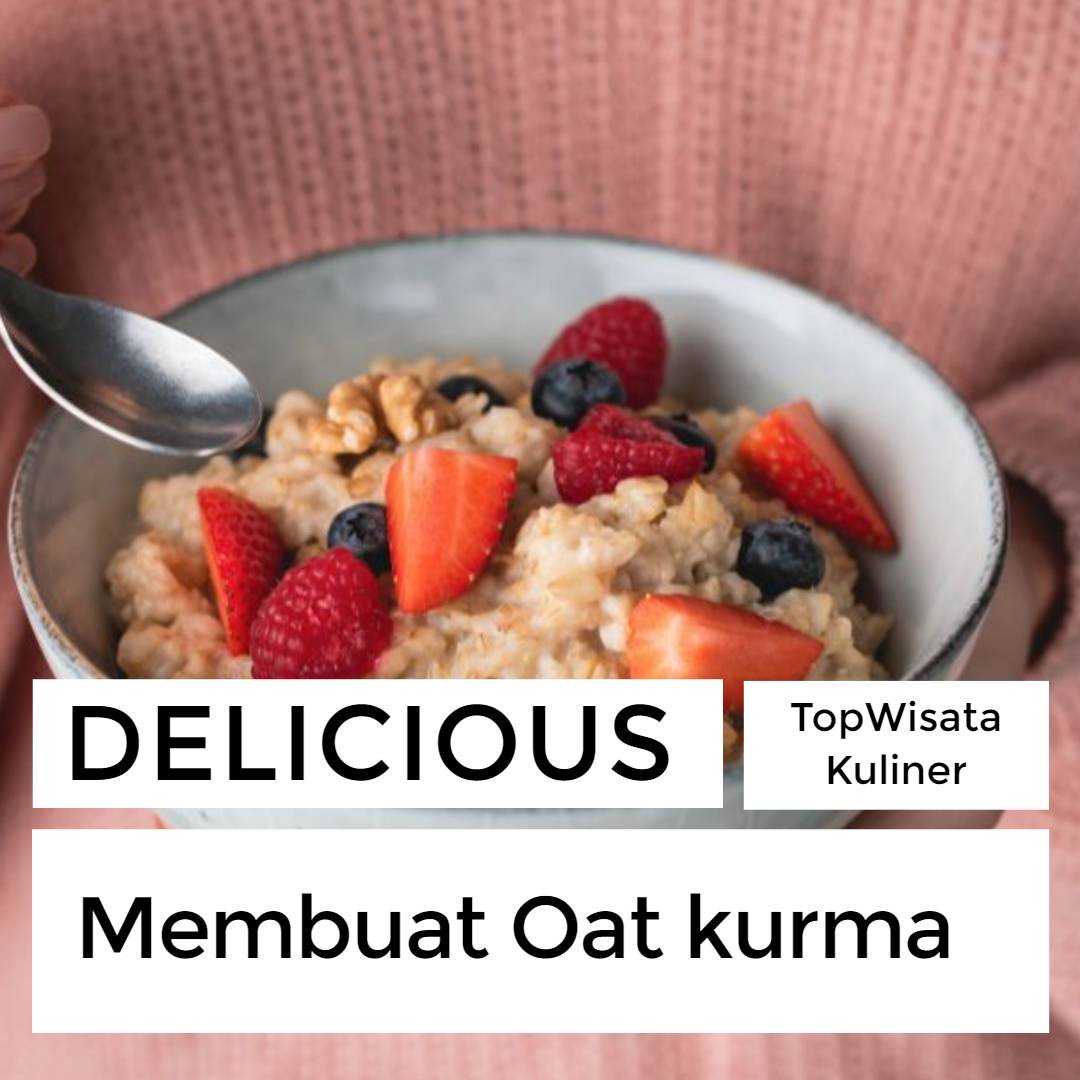 Membuat Oat kurma (2)