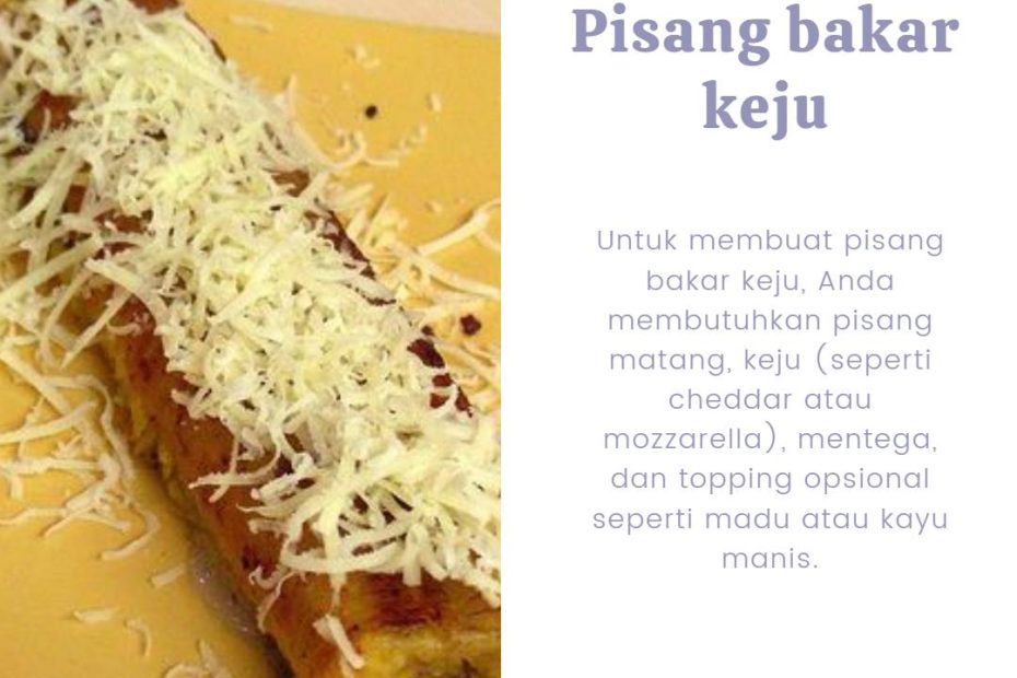 Membuat Pisang bakar keju (1)