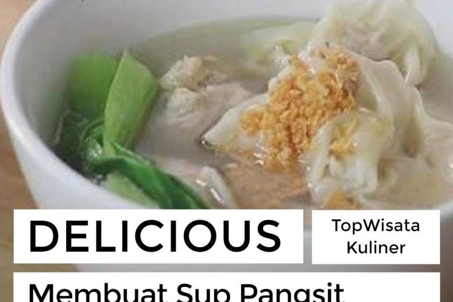 Membuat Sup Pangsit untuk diet sehat (1)