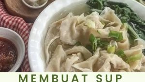 Membuat Sup Pangsit untuk diet sehat