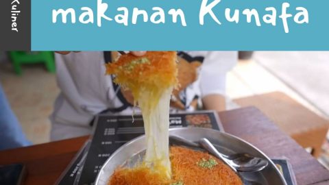 Membuat makanan Kunafa (1)