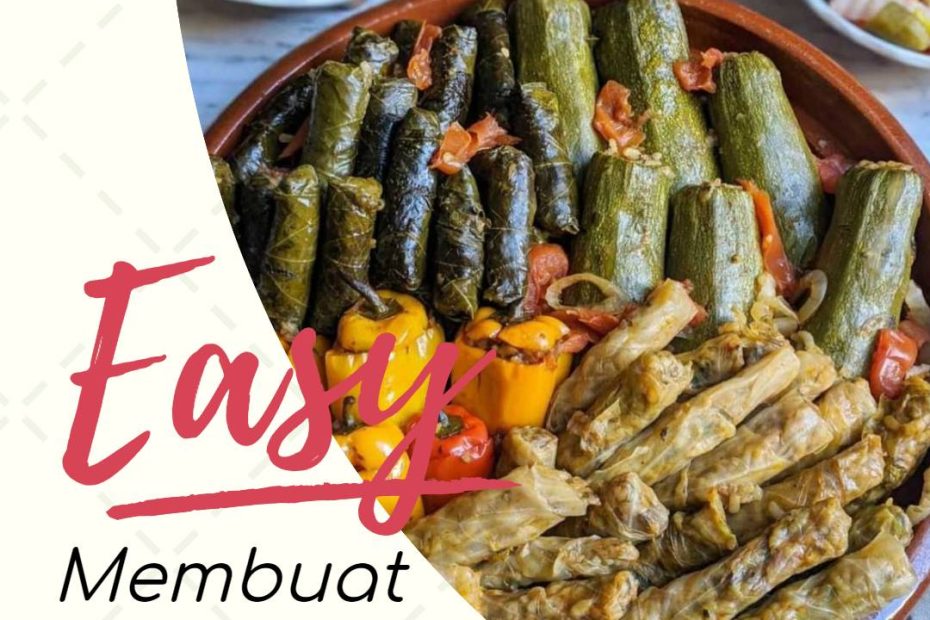 Membuat makanan Mahshi (1)