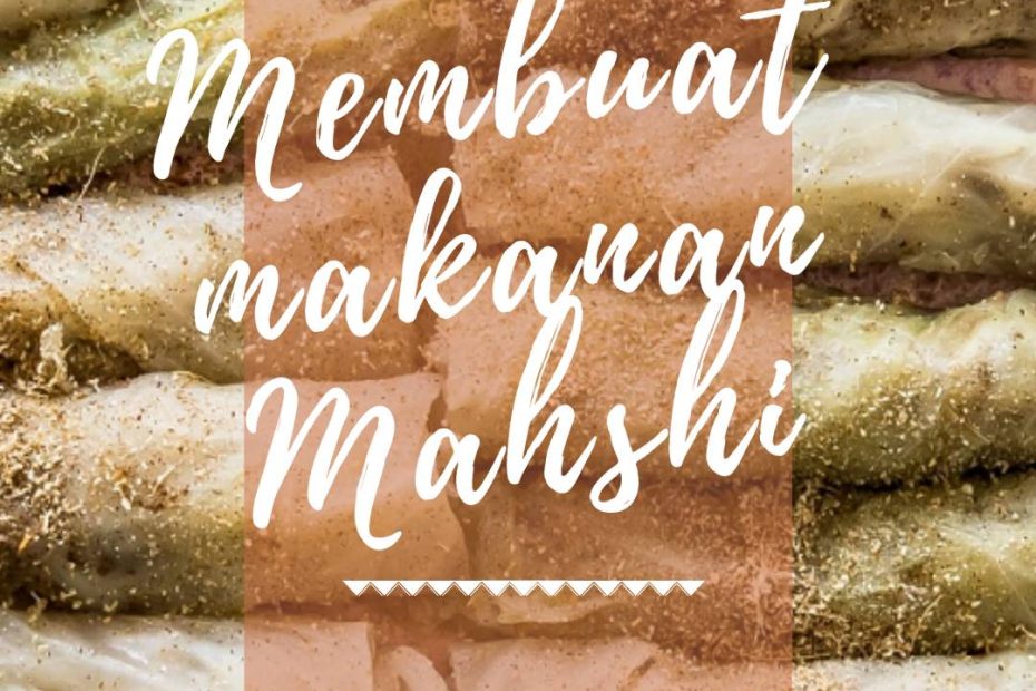 Membuat makanan Mahshi (2)