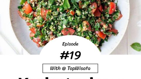Membuat makanan Tabbouleh (2)