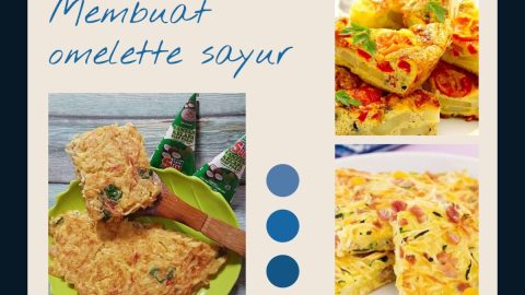 Membuat omelette sayur (2)