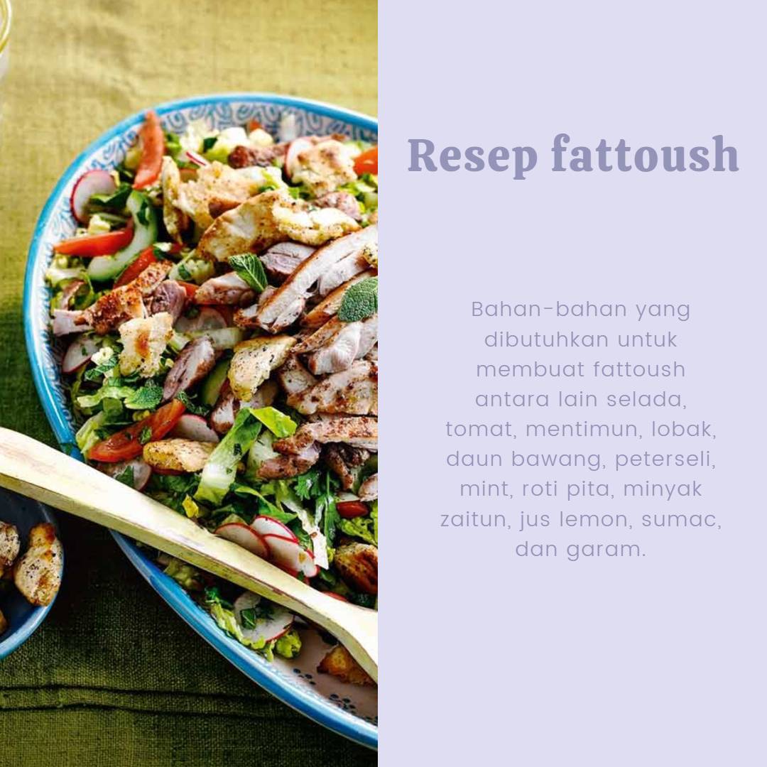 Resep fattoush