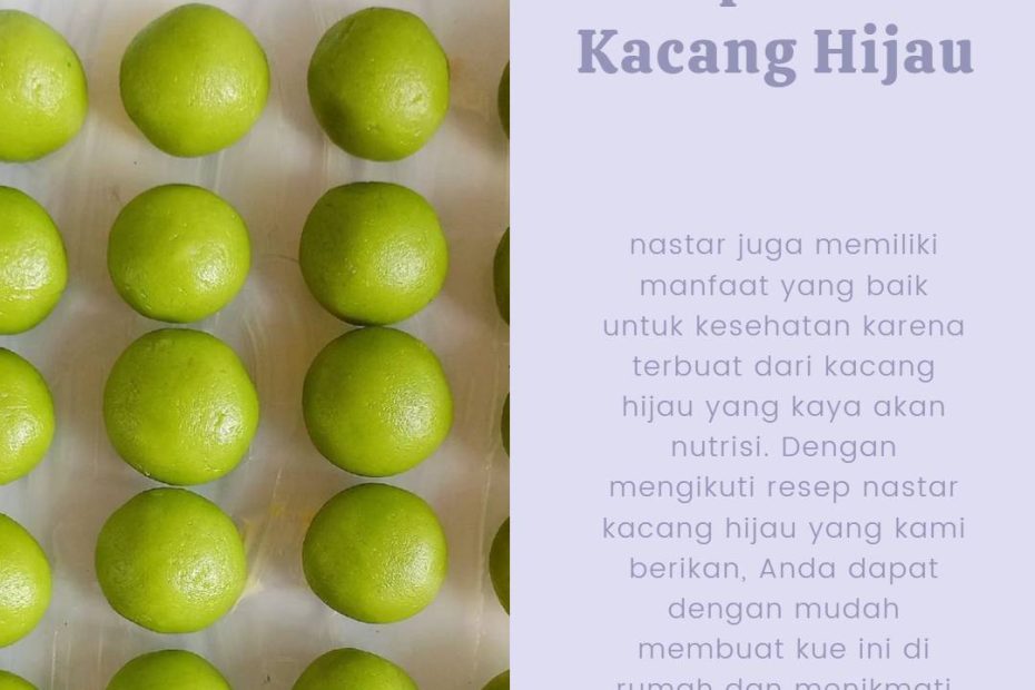 Resep Nastar Kacang Hijau (1)