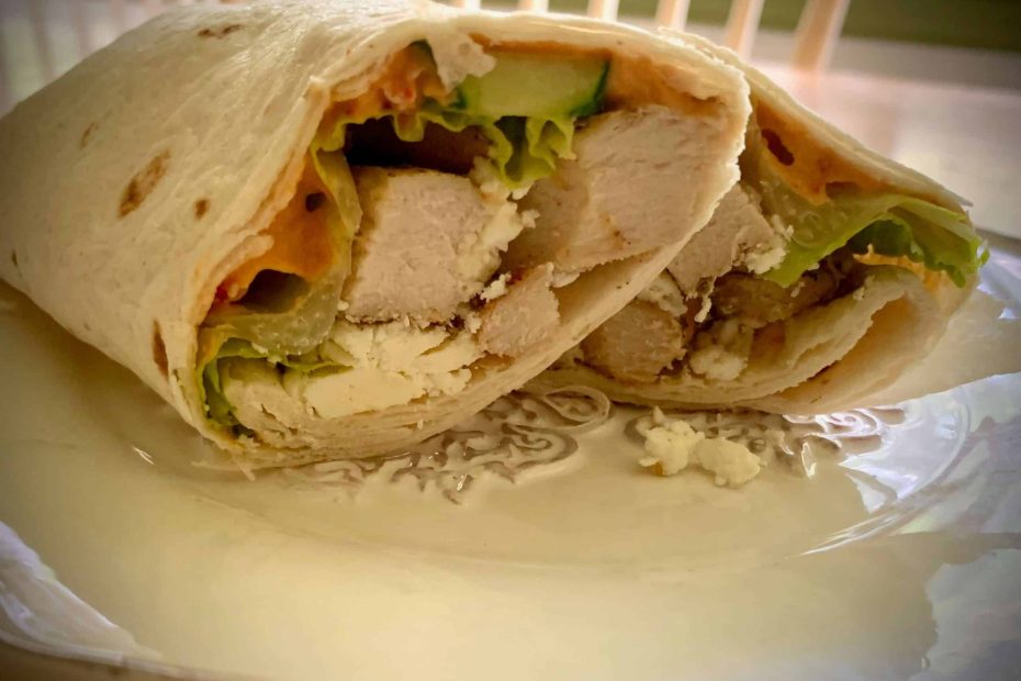 Greek Chicken Wrap1