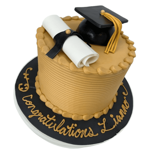 Mocha Graduation Cake Recipe
