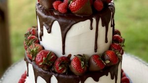 Strawberry Shortcake Graduation Cake