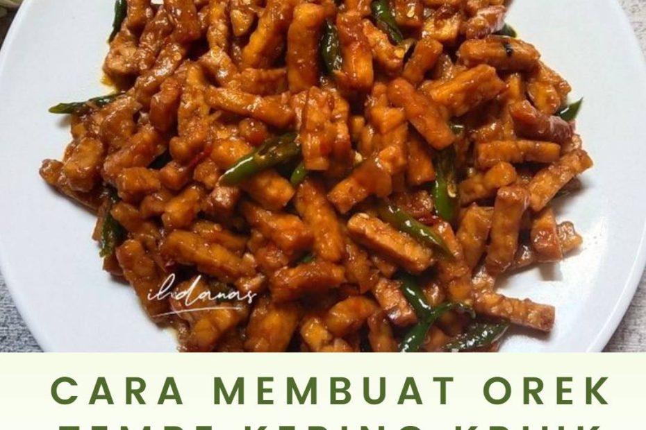 Cara Membuat Orek Tempe Kering Kriuk Bikin Ketagihan
