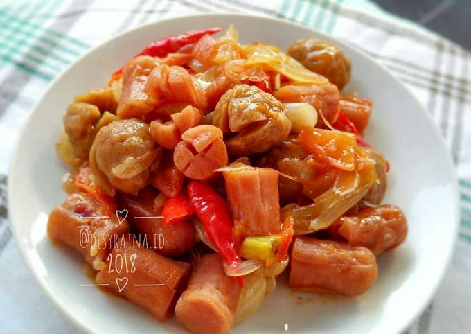 Cara Membuat Sosis Asam Manis1