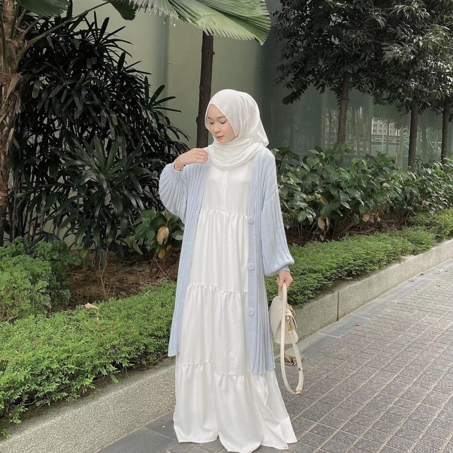 OOTD Gamis Putih1