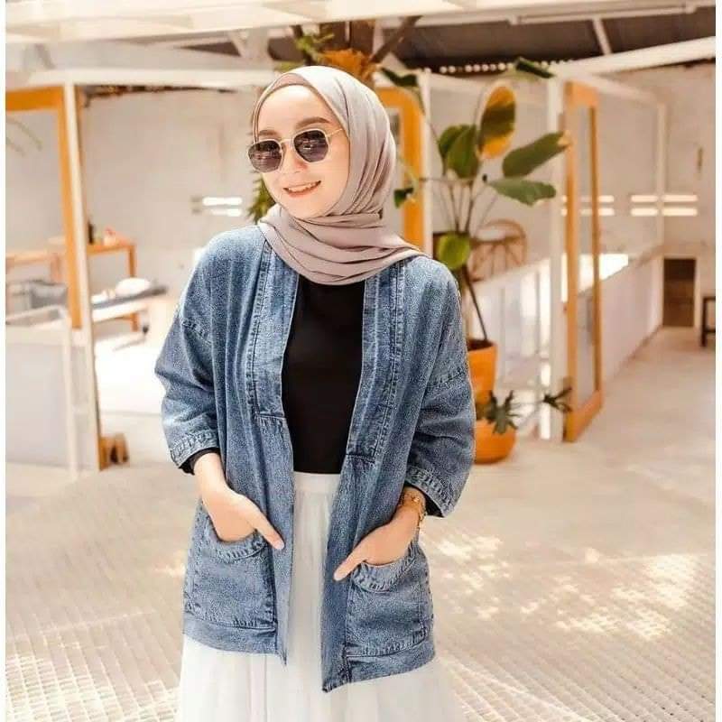 OOTD Hijab Pakai Cardigan