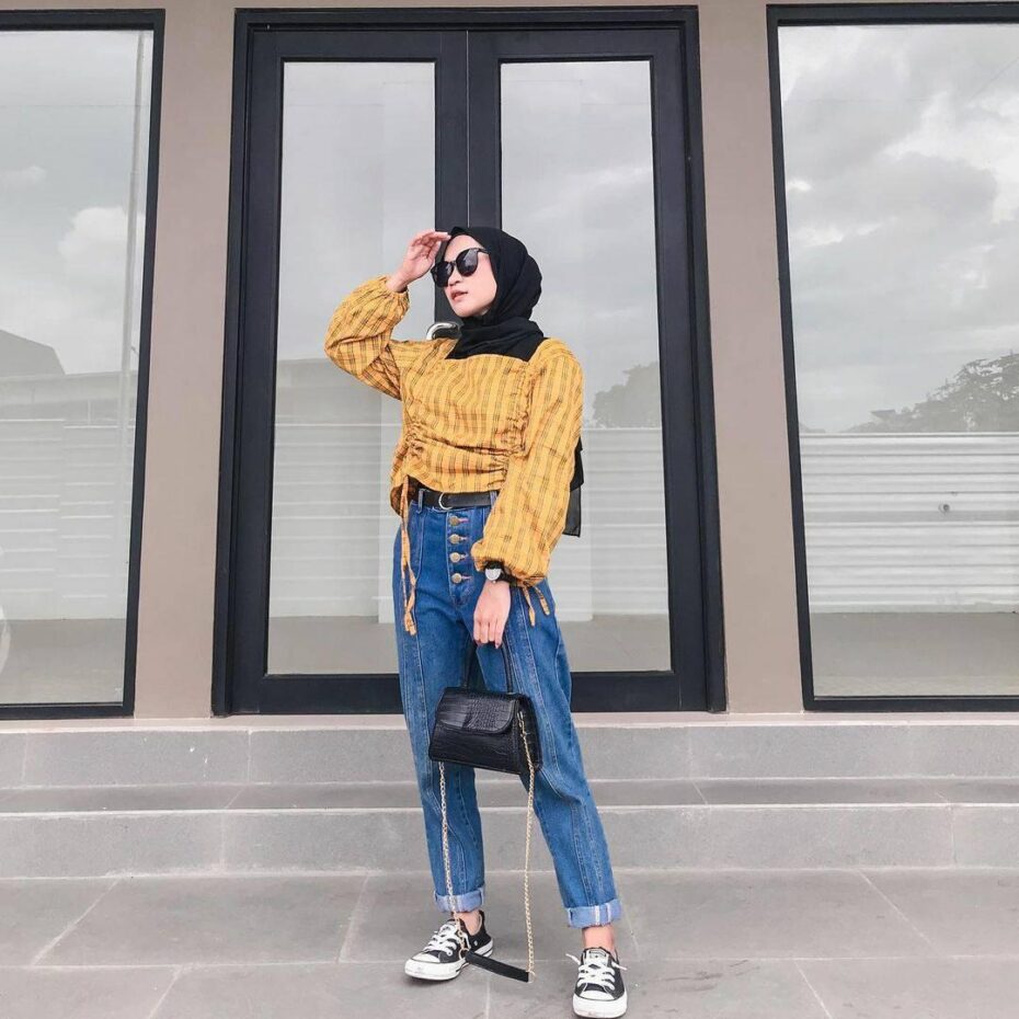 OOTD Naik Pesawat Berhijab1
