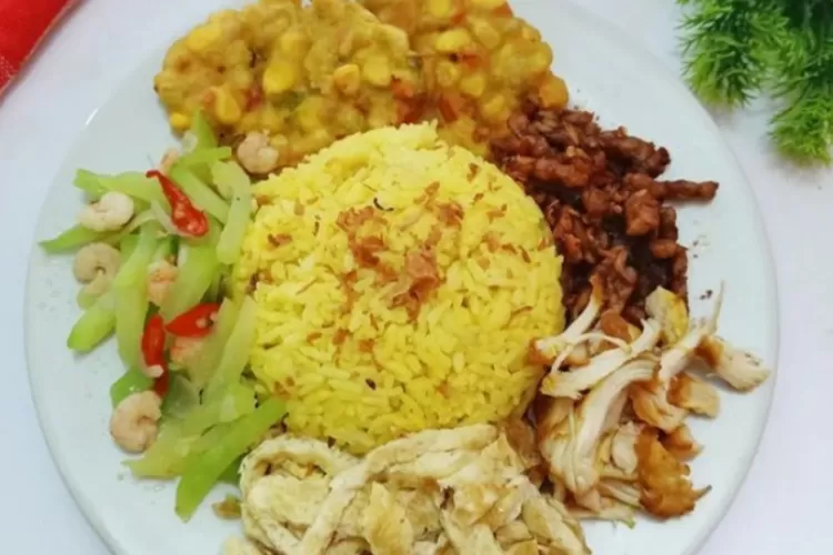 Nasi Kuning Pakai Rice Cooker