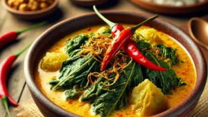 gambar gulai daun singkong