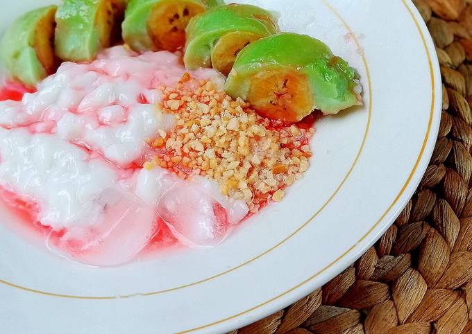resep es pisang ijo