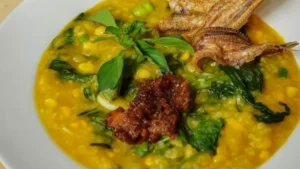 bubur manado sambal roa