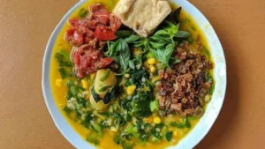 bubur manado sambal roa1