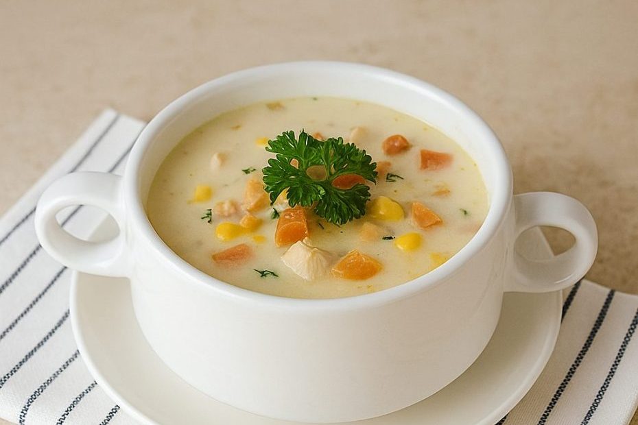 Chicken cream soup ala KFC