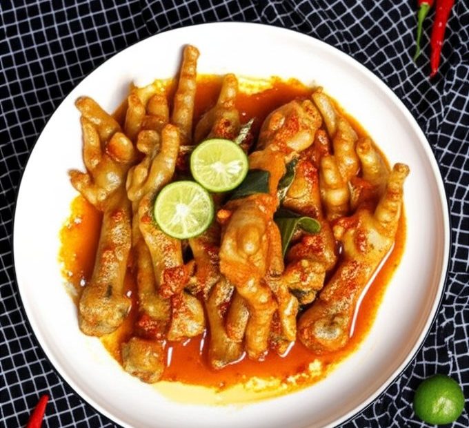 resep ceker pedas manis