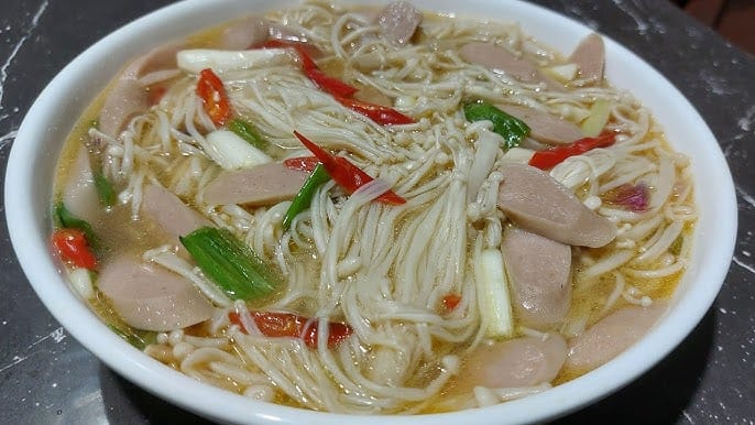 resep jamur enoki tumis