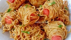 Indomie Gulung Sosis